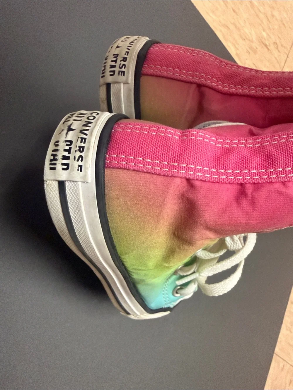 Converse Kids' Tie-Dye High-Top Sneakers - Pink / Green / Blue